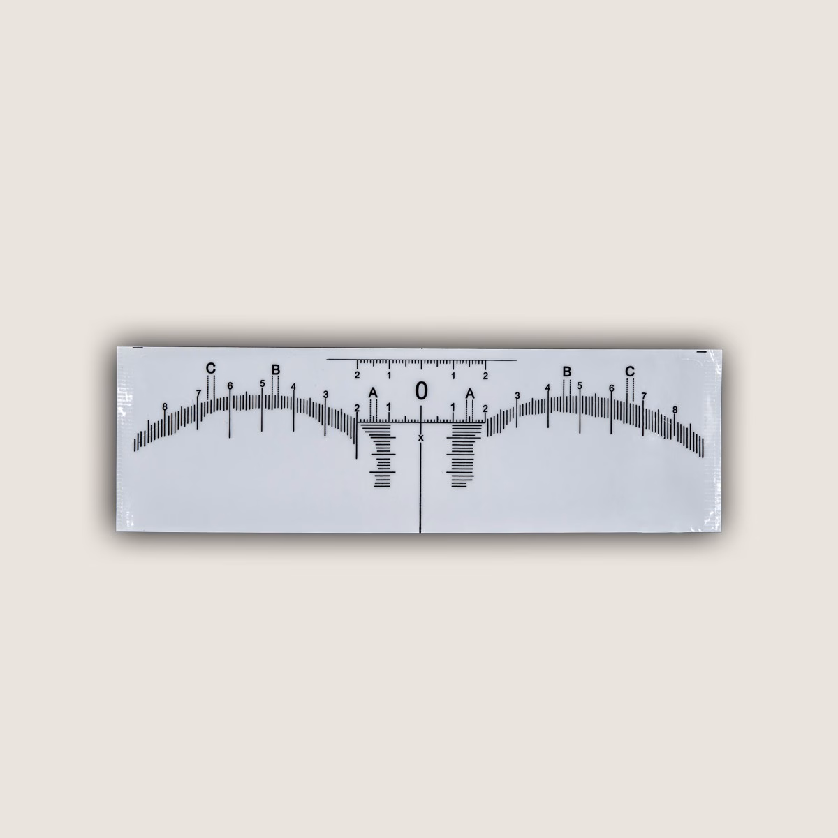 Righello monouso adesivo sopracciglia